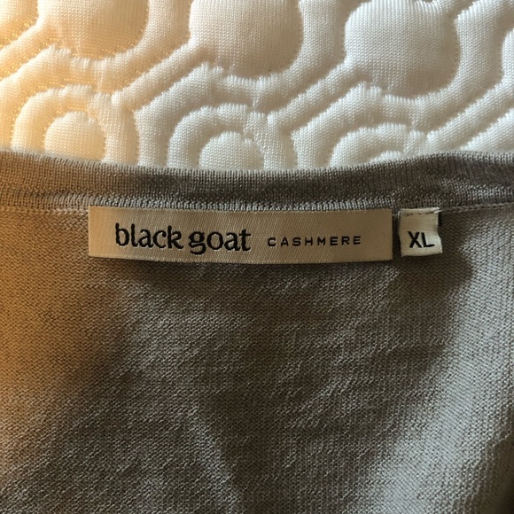 Oatmeal Black Goat Cashmere t-shirt XL - Picture 5 of 6